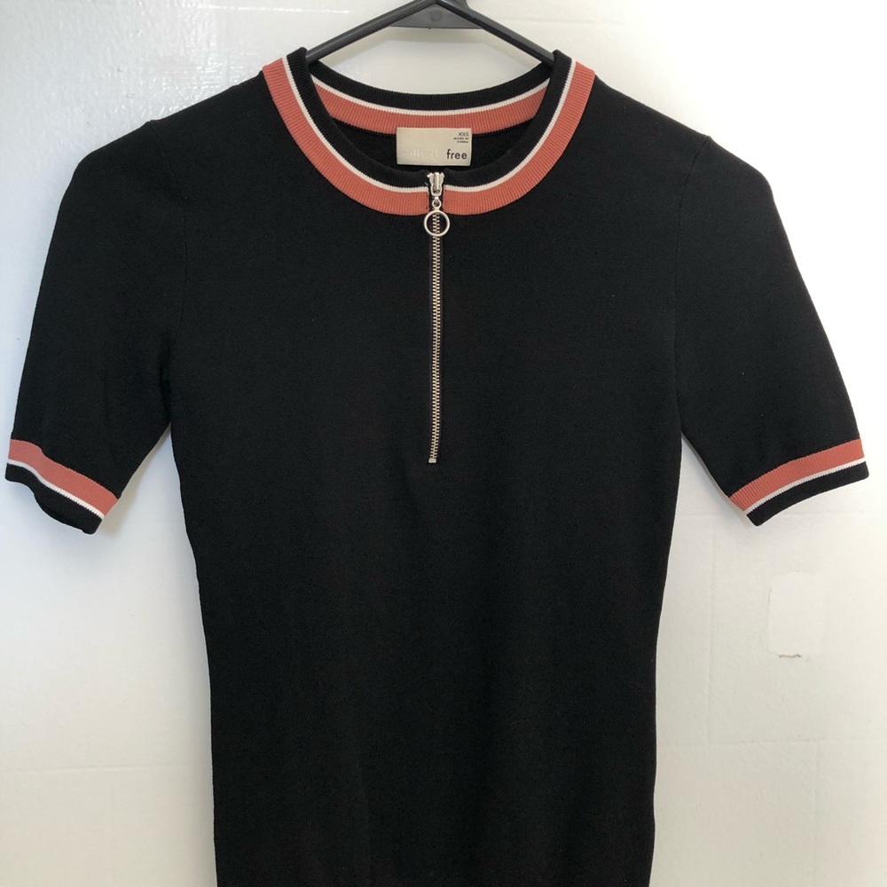 aritzia wilfred free hyun quarter zip stretch top